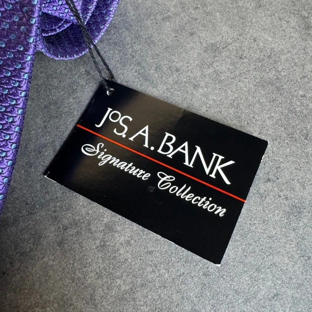 JOS A BANK Purple‎ Neat Silk Necktie Signature Collection NWT